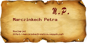 Marczinkech Petra névjegykártya